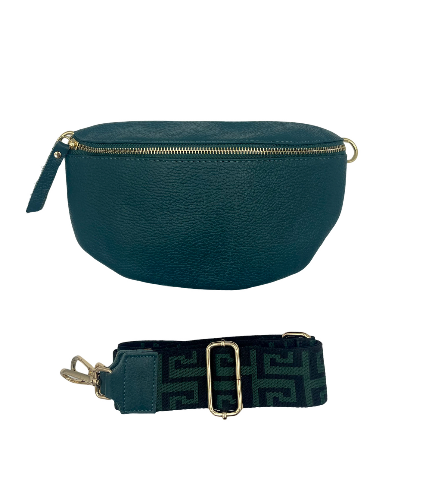 Sling Bag - teal with teal and black strap