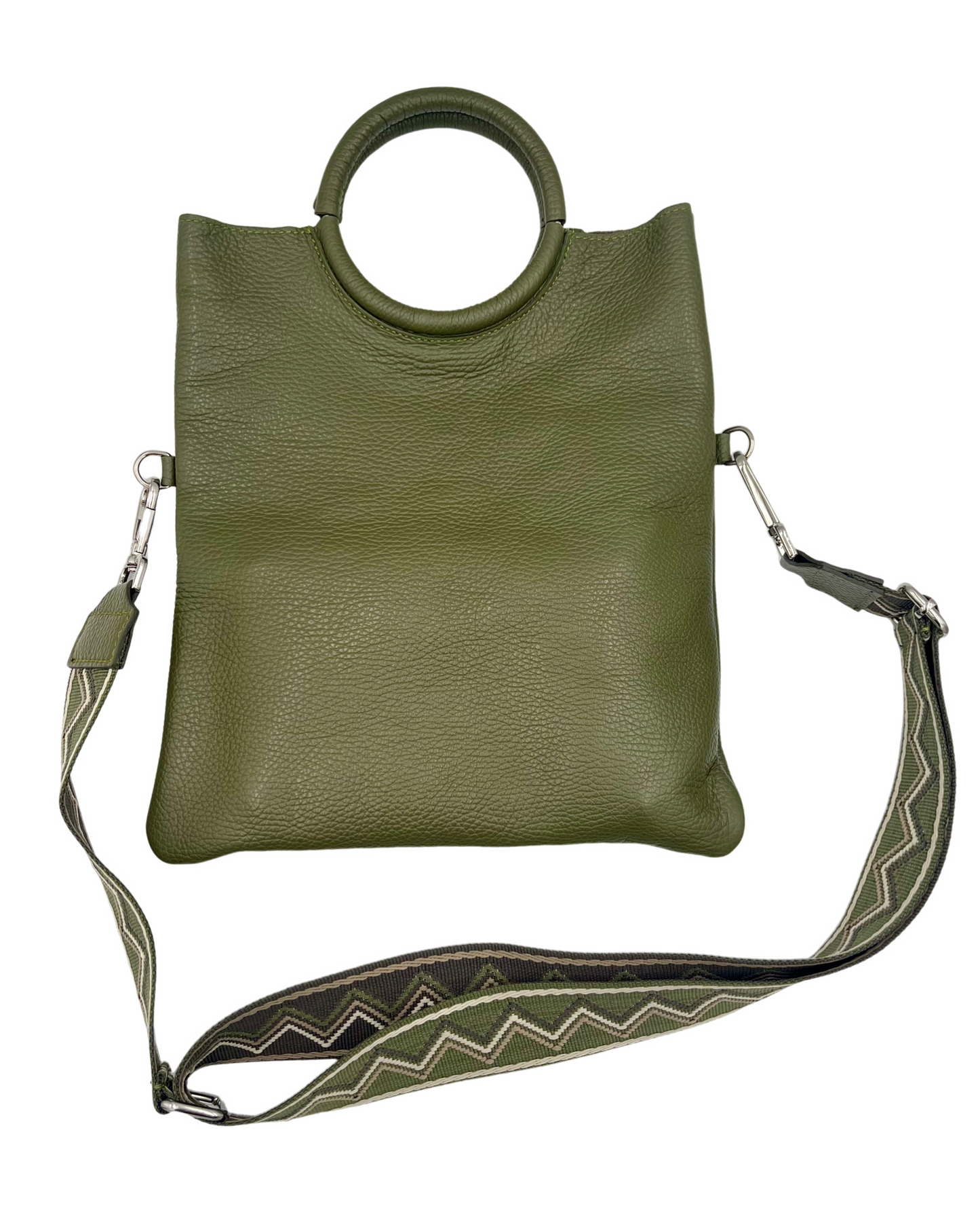 Modern Crossbody Bag - olive with olive strap