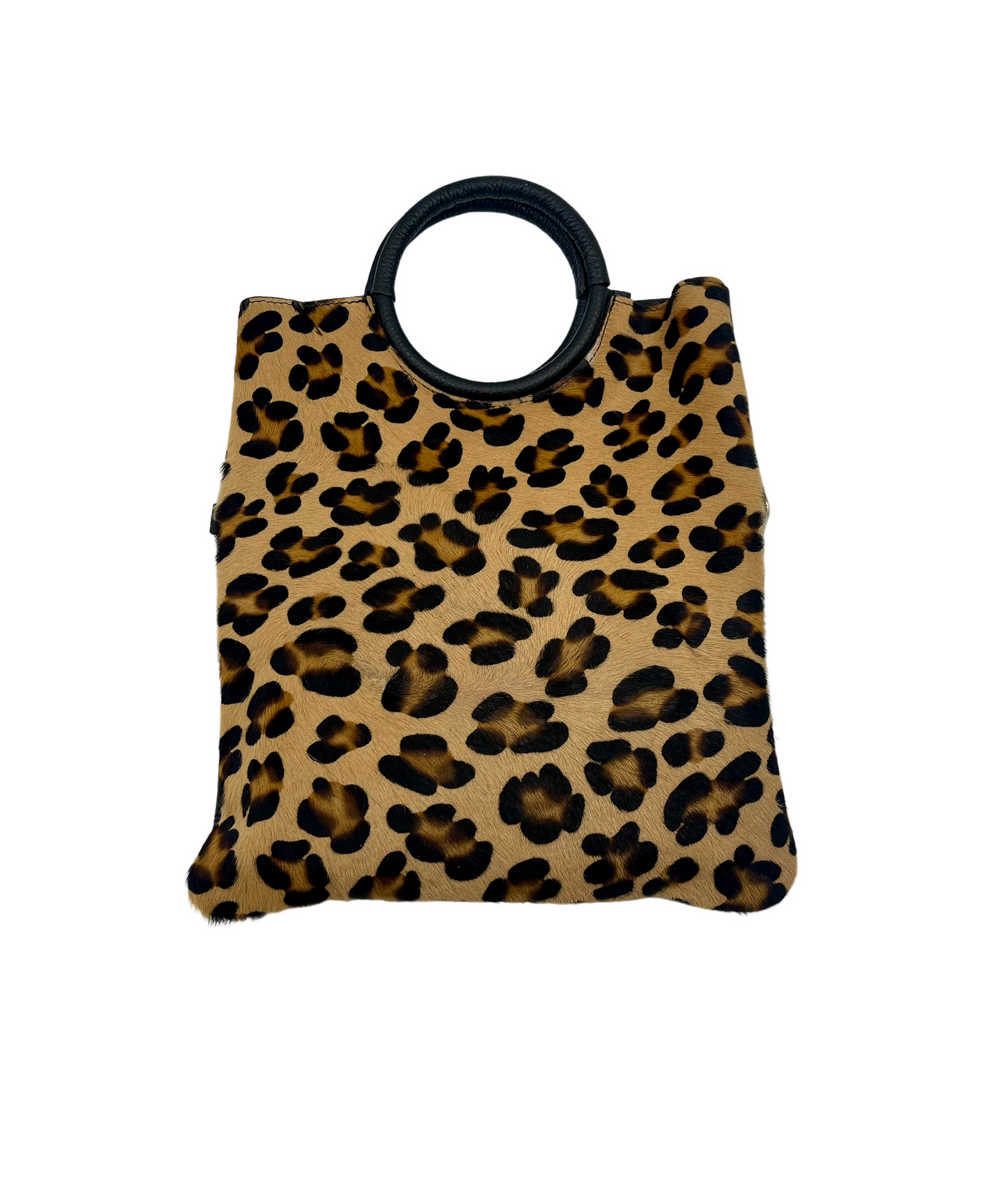 Modern Crossbody Bag - leopard with black strap