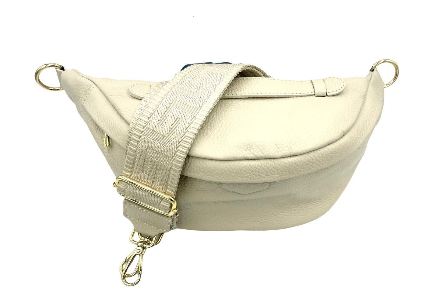 Sling Bag - large cream sling with cream strap