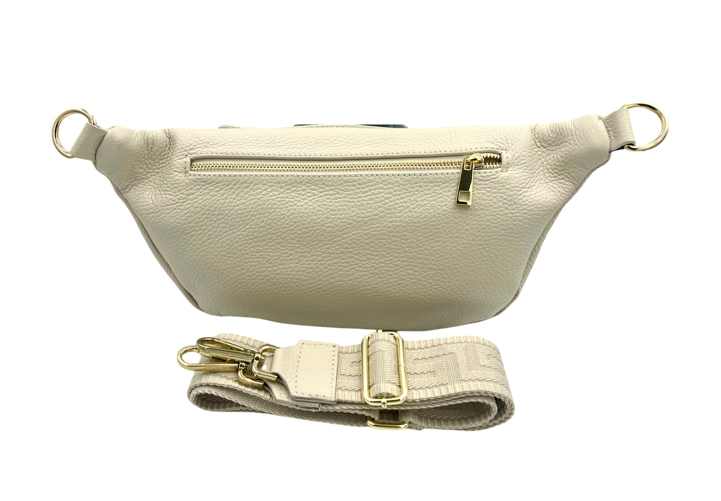 Sling Bag - large cream sling with cream strap