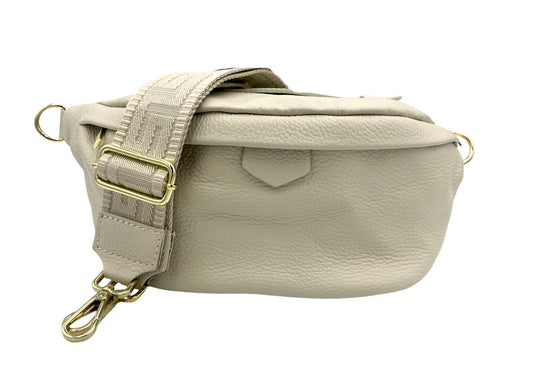 Sling Bag - large cream sling with cream strap